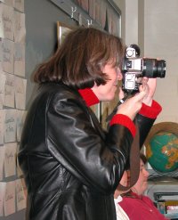 woman photographing
