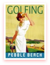 Golfing Poster