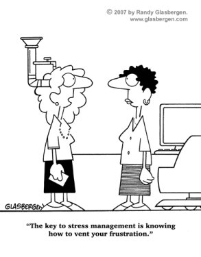 stress relief cartoon
