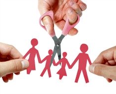 Graphic depiction of divorce